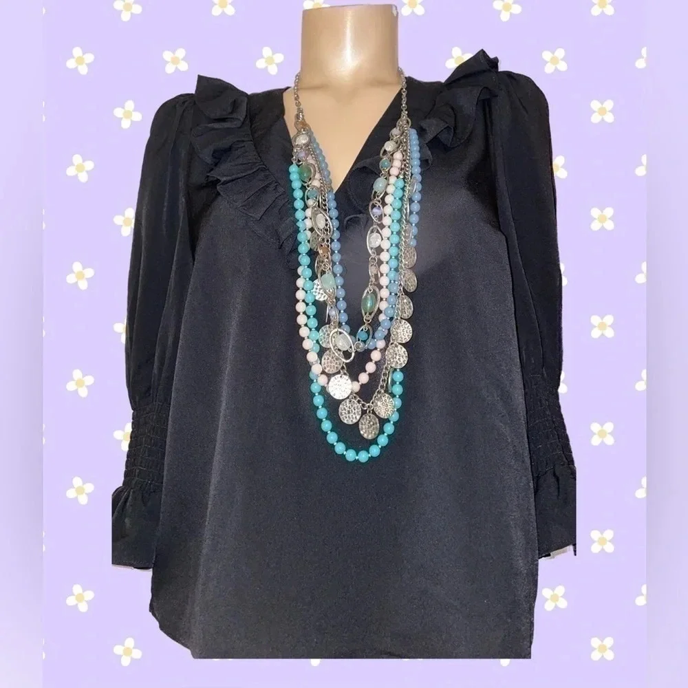 Premier designs womens necklace statement multi strand sugar rush vintage chunky